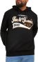 JACK & JONES PLUS SIZE hoodie JJELOGO Plus Size met printopdruk zwart - Thumbnail 2