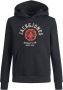 Jack & jones JUNIOR hoodie JJELOGO met logo zwart Sweater Logo 176 - Thumbnail 2