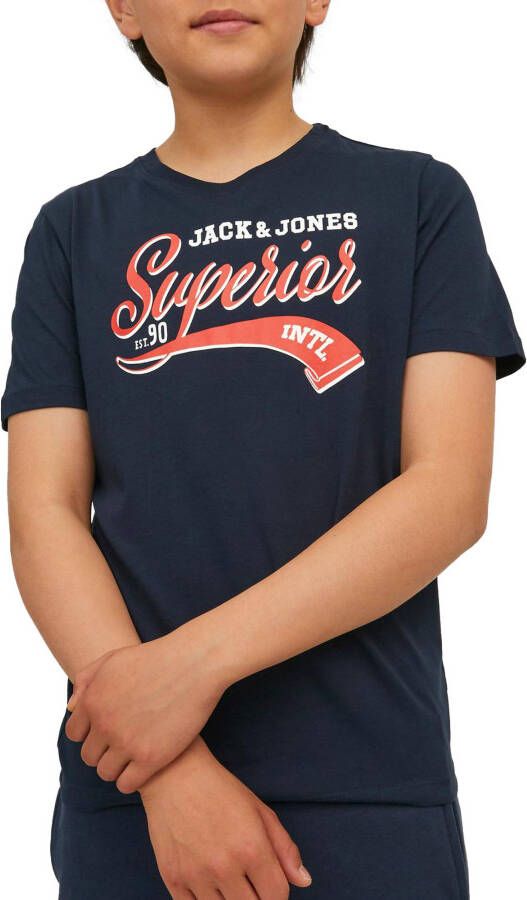 jack & jones Essentials Logo SS Crew Shirt Junior