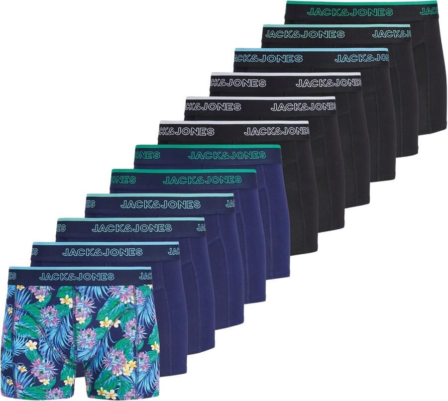 Jack & jones Aaron Flower Trunks Boxershorts Heren (12-pack)