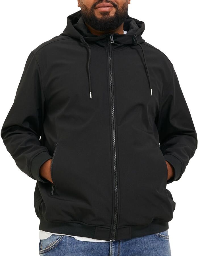 Jack & Jones PlusSize Softshell-jack JJEBASIC met capuchon en waterafstotende stof - Foto 2