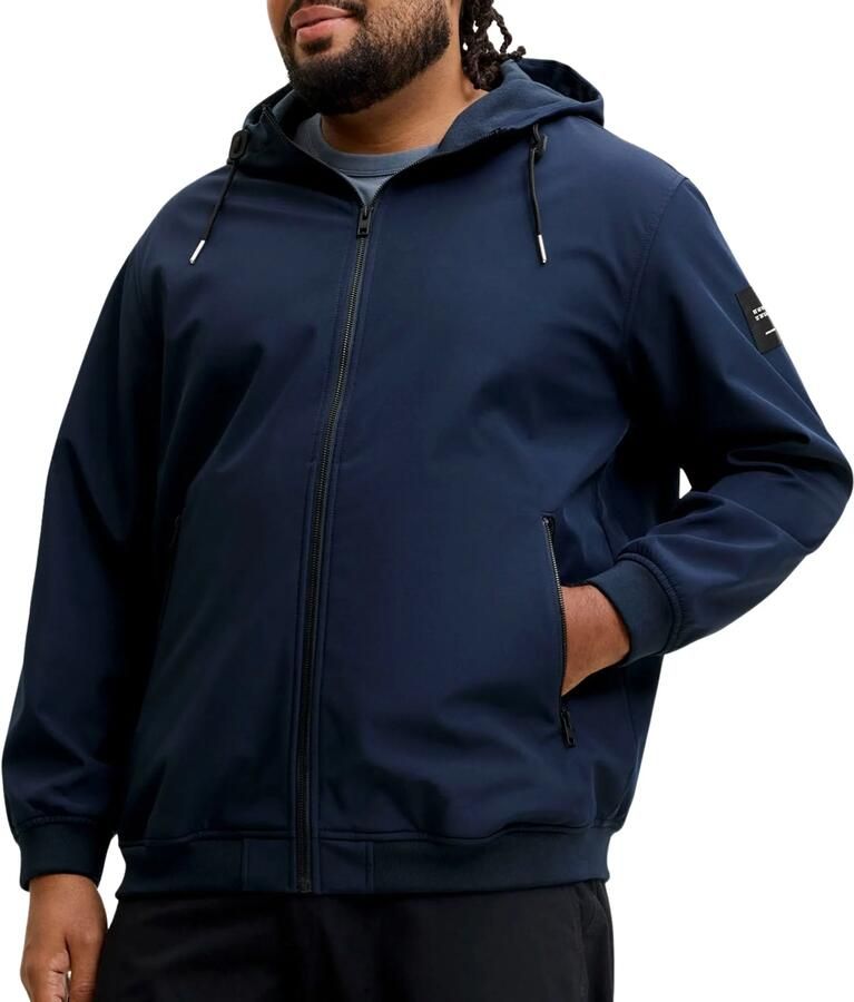 Jack & jones Basic Hooded Softshell Jas Heren (plussize)