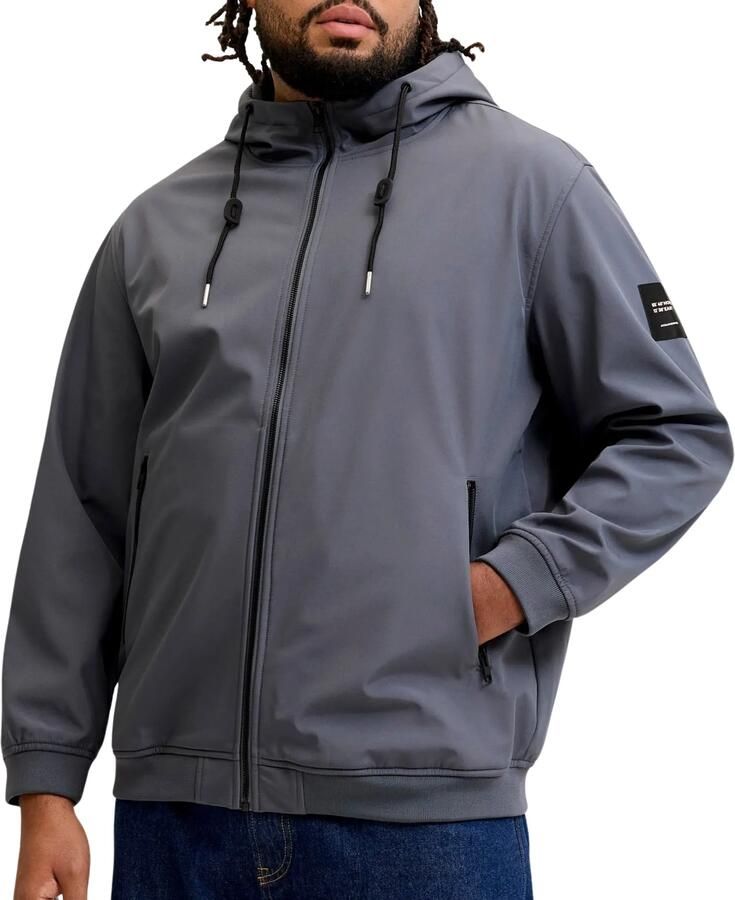 Jack & jones Basic Hooded Softshell Jas Heren (plussize) - Foto 4