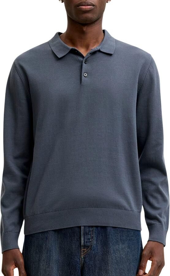 JACK & JONES ESSENTIALS katoenen regular fit gebreide trui turbulence
