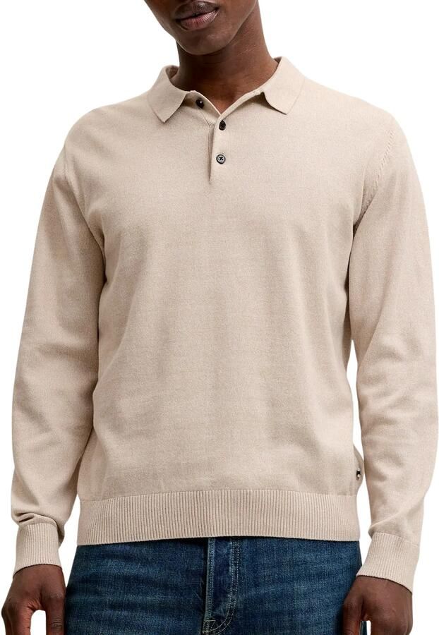 JACK & JONES ESSENTIALS katoenen regular fit gebreide trui moonbeam - Foto 4