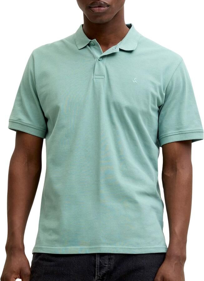 JACK & JONES ESSENTIALS slim polo groen - Foto 3