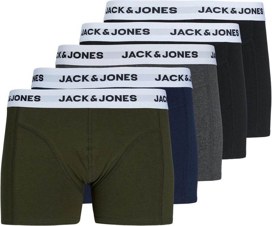 Jack & Jones Trunk JACBASIC WHITE WB TRUNKS 5 PACK NOOS (set 5 stuks)