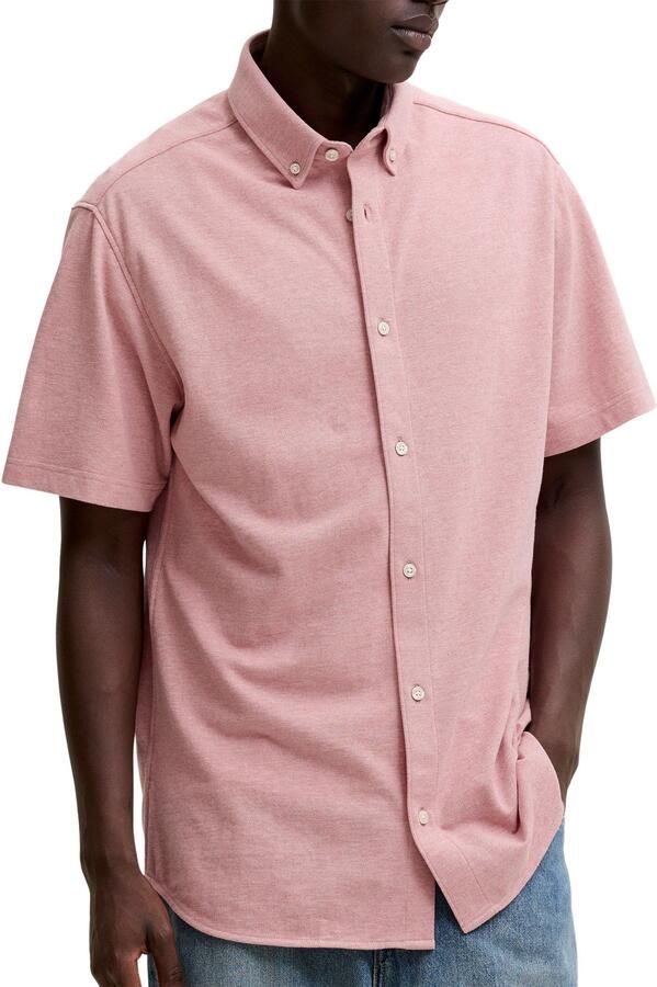 Jack & jones Blu Lake Pique Detail SS Overhemd Heren - Foto 4