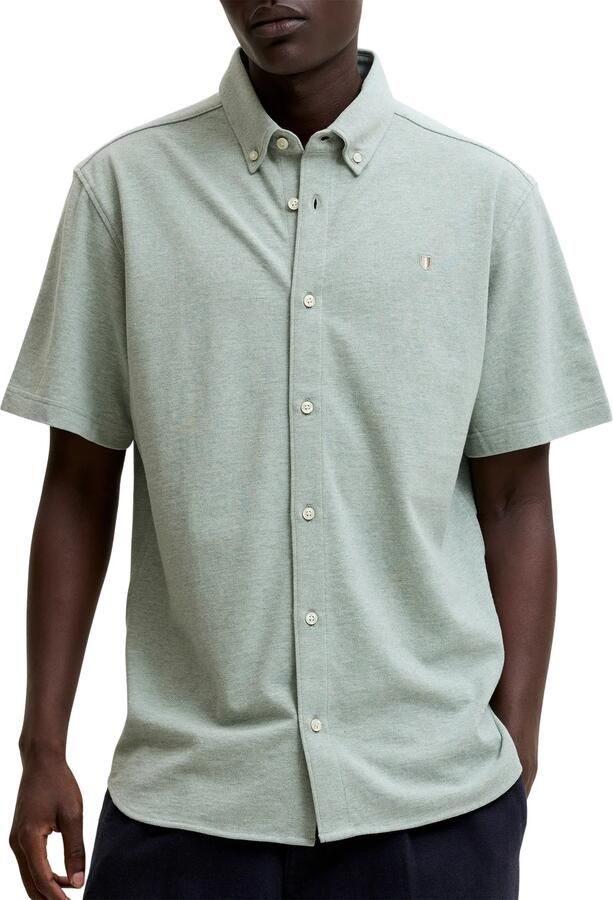 Jack & jones Blu Lake Pique Detail SS Overhemd Heren - Foto 5