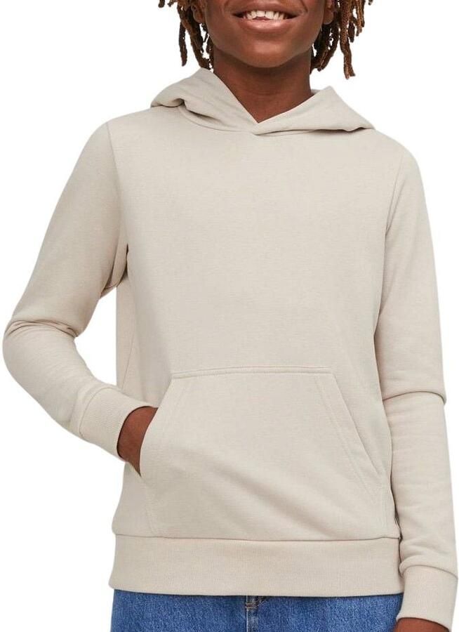 Jack & jones JUNIOR hoodie JJEBRADLEY ecru Sweater Effen 152 - Foto 4