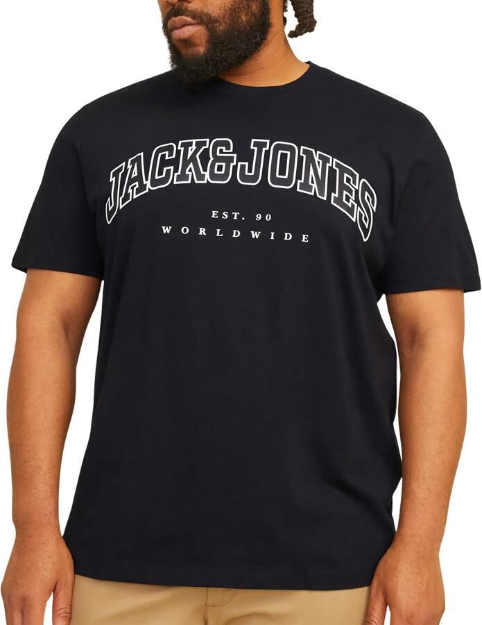 Jack & Jones PlusSize T-shirt JJECALEB VARSITY TEE SS O-NECK NOOS PLS - Foto 2