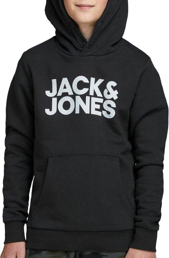 Jack & Jones Junior Hoodie JJECORP met print kangoeroezak onderhoudsvriendelijk - Foto 6