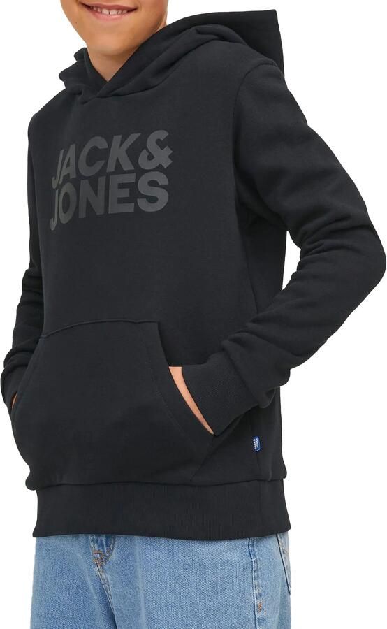 Jack & Jones Junior Hoodie JJECORP met print kangoeroezak onderhoudsvriendelijk - Foto 10