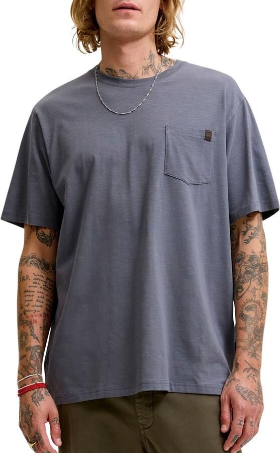 JACK & JONES ESSENTIALS relaxed fit gemêleerd T-shirt turbulence - Foto 4