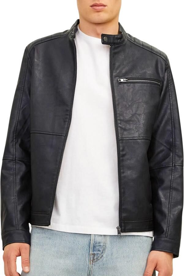 Jack & Jones Imitatieleren jack JJEDYLAN PU BIKER JACKET NOOS - Foto 10