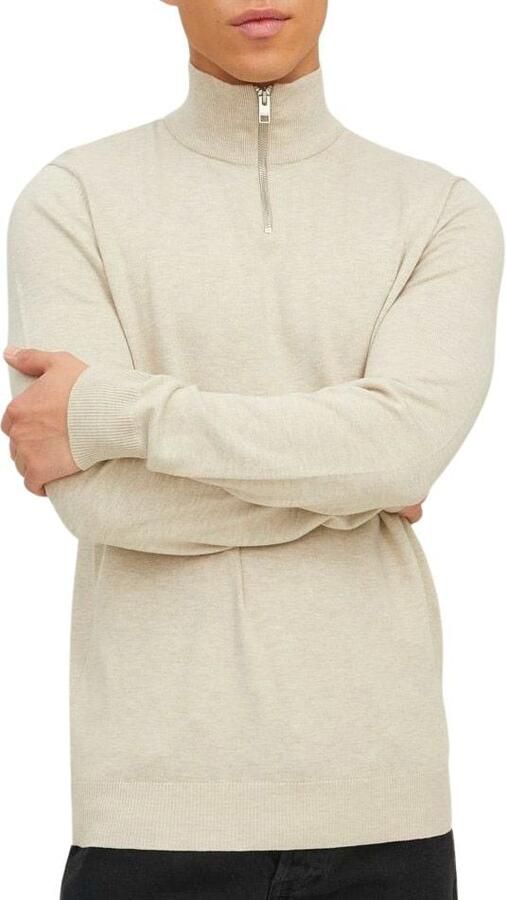 Jack & Jones Gebreide trui EMIL KNIT HALF ZIP met korte ritssluiting in troyer-look - Foto 9