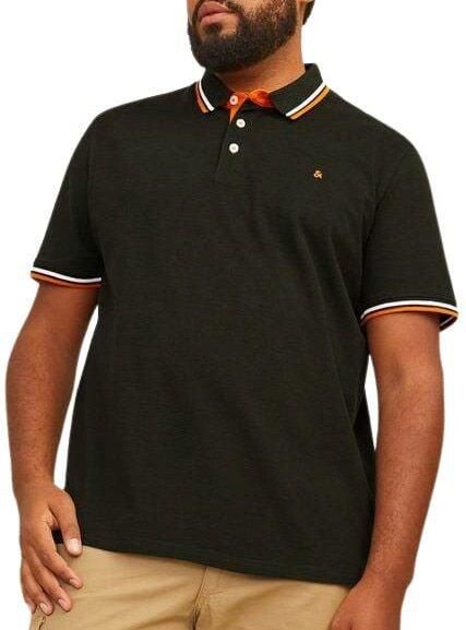 JACK & JONES PLUS SIZE regular fit polo JJEPAULOS Plus Size met logo