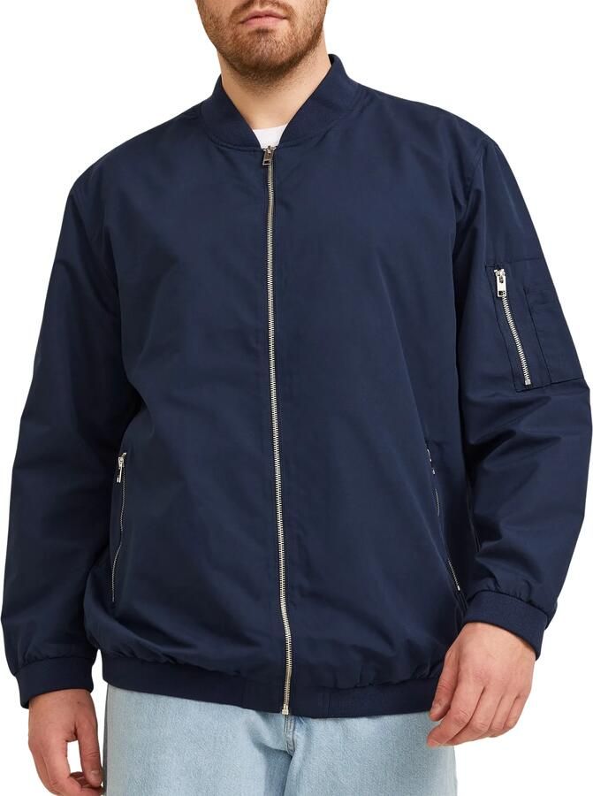 Jack & Jones Plus SIZE bomberjack met opstaande kraag model 'ERUSH' - Foto 2