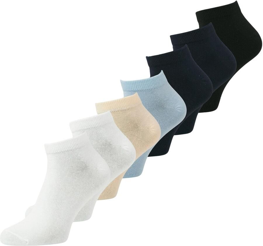 JACK & JONES sneaker sokken JACEUGENE set van 7 multi