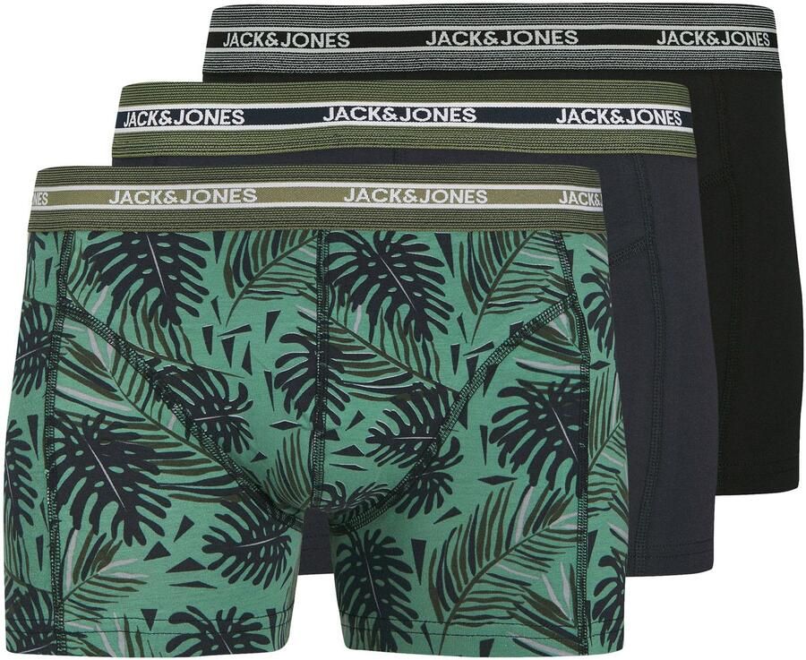 Jack & jones Ezra Leaves Trunk Boxershorts Heren (3-pack)