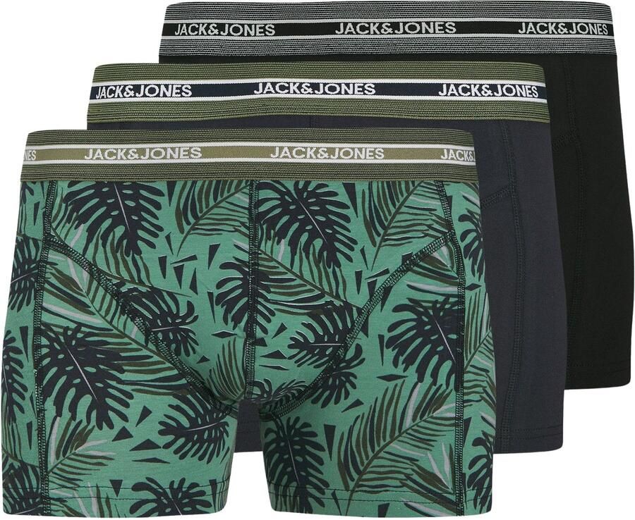 Jack & jones Ezra Leaves Trunk Boxershorts Heren Plussize (3-pack)