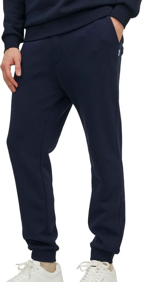 JACK & JONES PANTS STUDIO regular fit joggingbroek JPSTGORDON JJBRADLEY donkerblauw