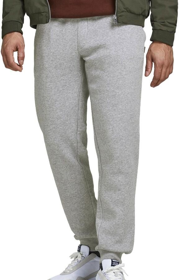 JACK & JONES PANTS STUDIO regular fit joggingbroek JPSTGORDON JJBRADLEY light grey melange