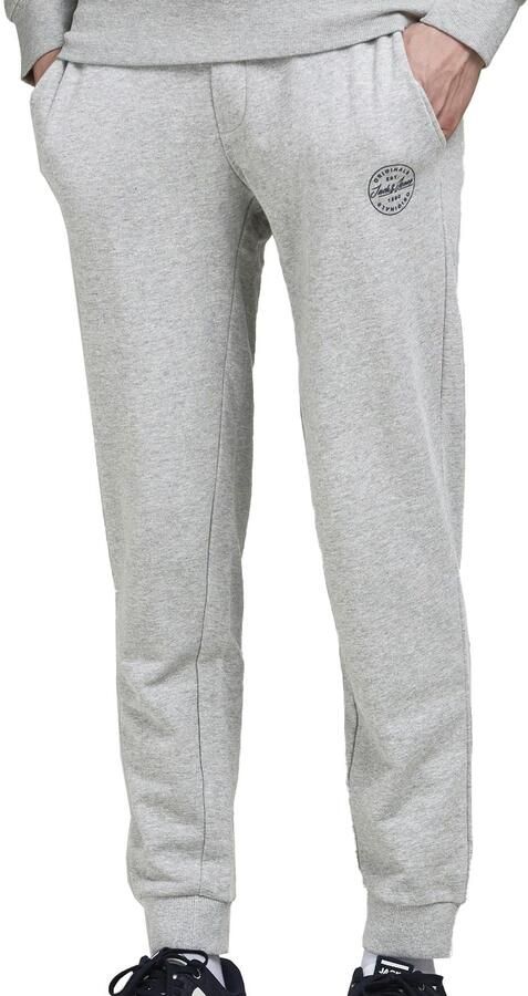 JACK & JONES JEANS INTELLIGENCE regular fit broek JJIGORDON JJSHARK light grey melange - Foto 4