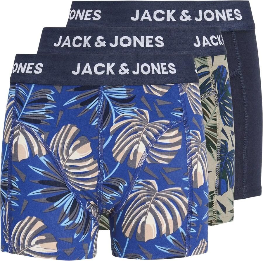 Jack & jones Hendo Leaves Trunks Boxershorts Jongens (3-pack)