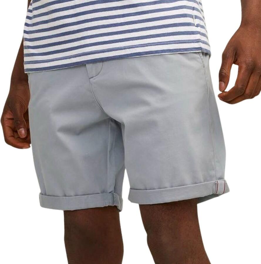 JACK & JONES PANTS STUDIO regular fit chino short JPSTBOWIE ultimate grey