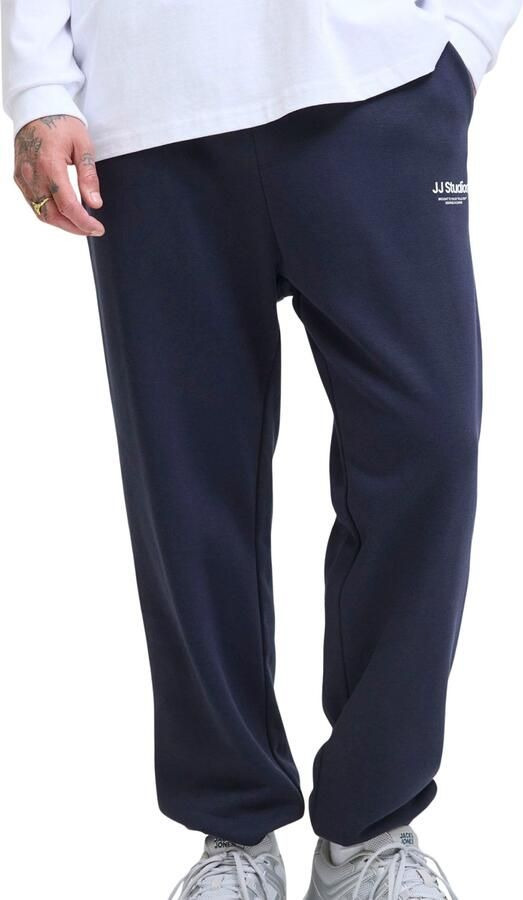 JACK & JONES PANTS STUDIO regular joggingbroek donkerblauw - Foto 4
