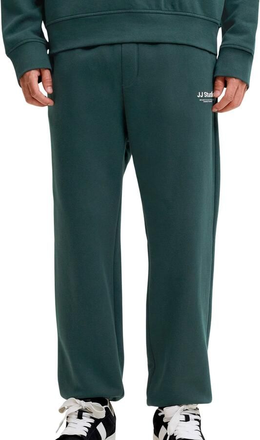Jack & jones straight fit sweatpants van katoenmix model 'Kane'