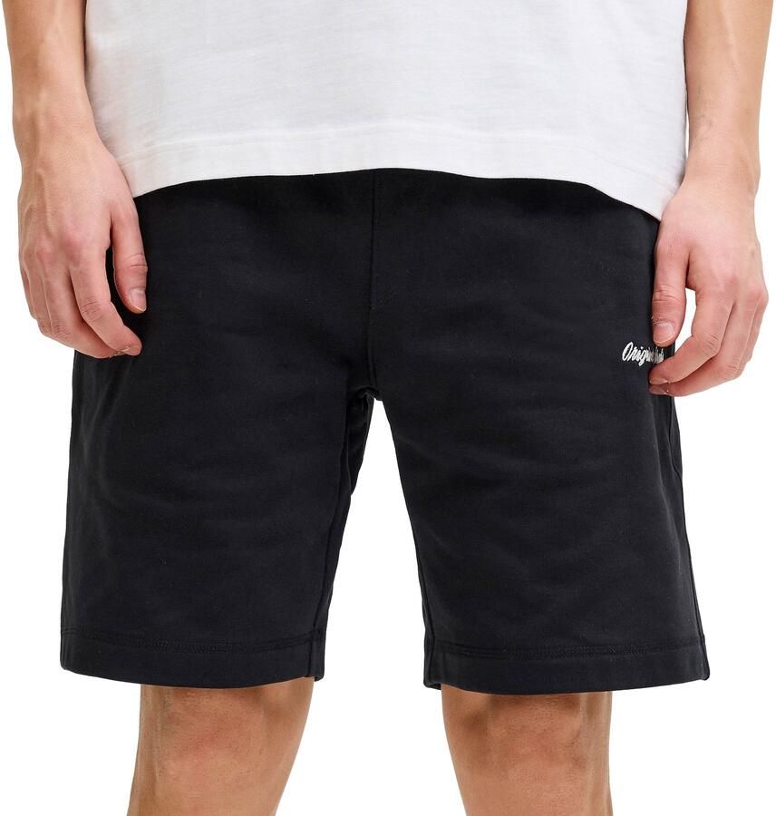 Jack & jones Sweatshorts met labelstitching model 'KARL'