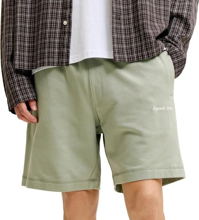 Jack & jones Sweatshorts met labelstitching model 'KARL'
