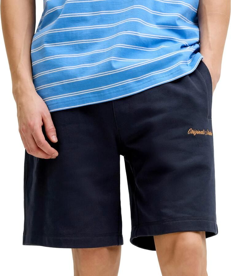 Jack & jones Sweatshorts met labelstitching model 'KARL'