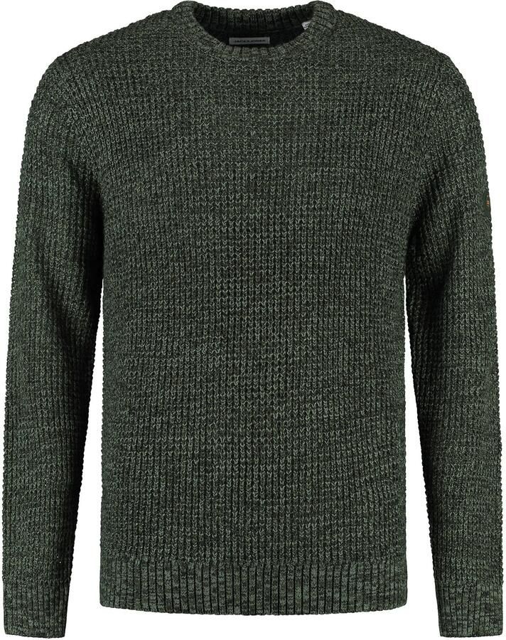 Jack & jones Gebreide pullover met ribboorden model 'LINK'