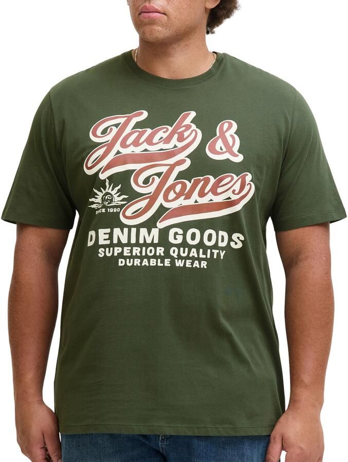 Jack & Jones PlusSize T-shirt JJELOGO TEE SS ONECK 2 COL AW25 NOOS PLS - Foto 6