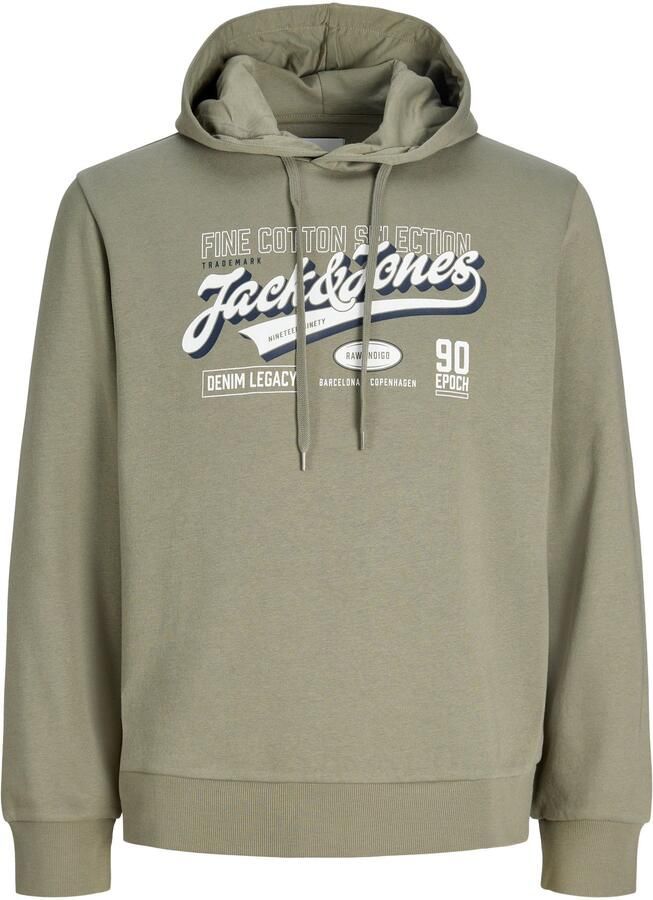 Jack & jones Logo Sweat 2 Col Hoodie Heren (plussize)
