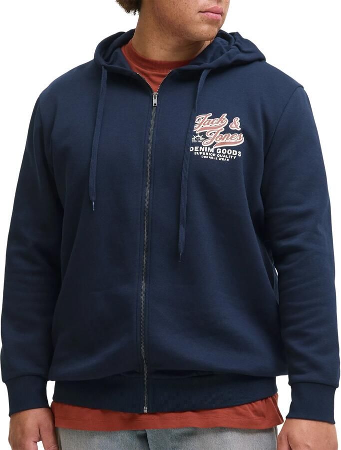 Jack & Jones PlusSize Hoodie JJELOGO SWEAT ZIP HOOD 2 COL AW25 PLS