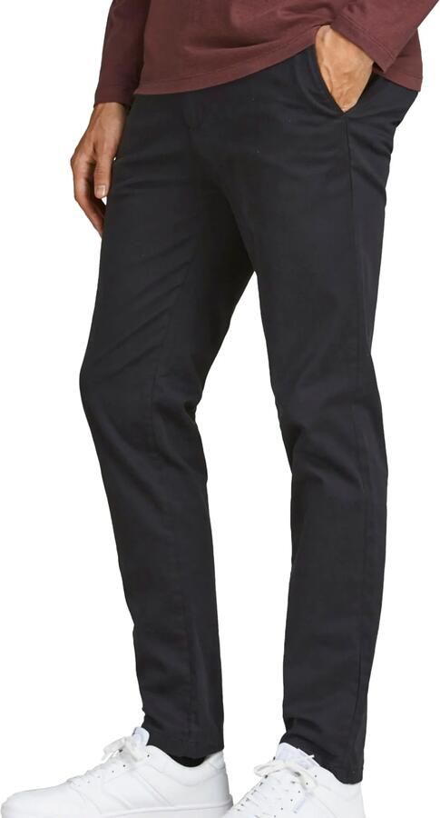JACK & JONES JEANS INTELLIGENCE slim fit it chino JJIMARCO JJBOWIE zwart - Foto 10