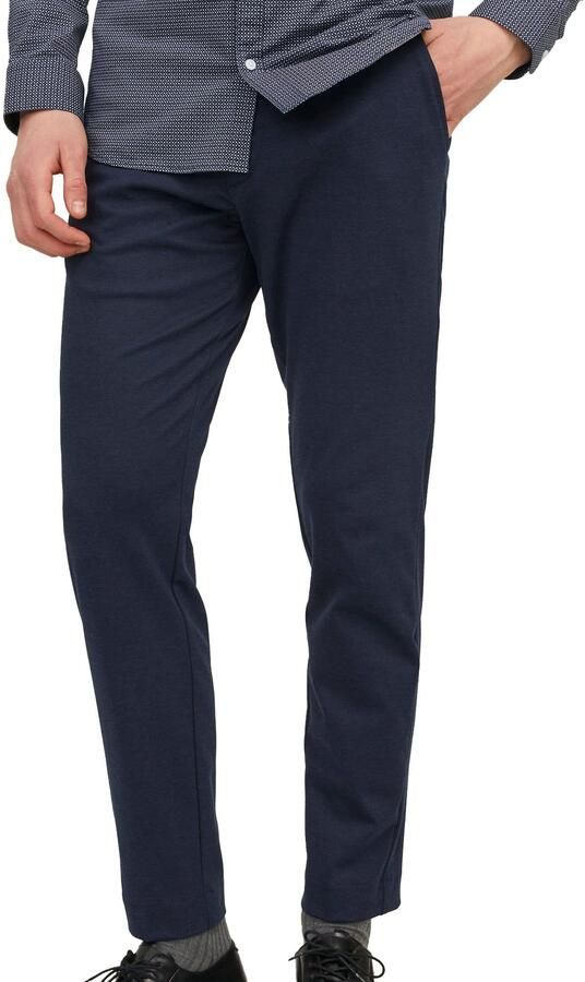 JACK & JONES PANTS STUDIO slim fit chino JPSTMARCO van gerecycled polyester donkerblauw - Foto 18