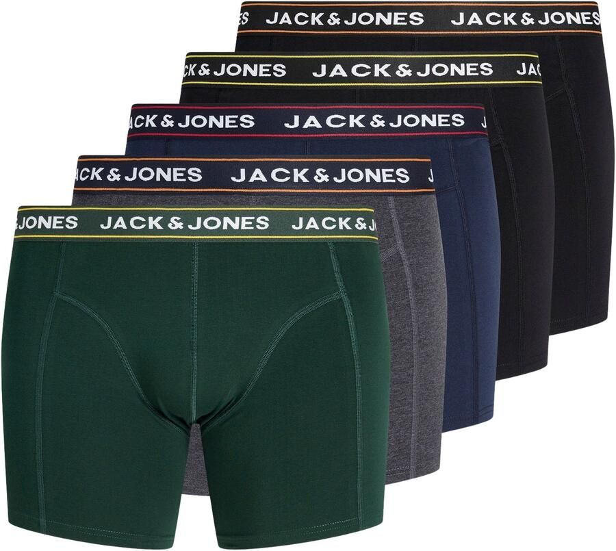 Jack & jones Max Solid Trunk Boxershorts Heren (5-pack) (plussize)