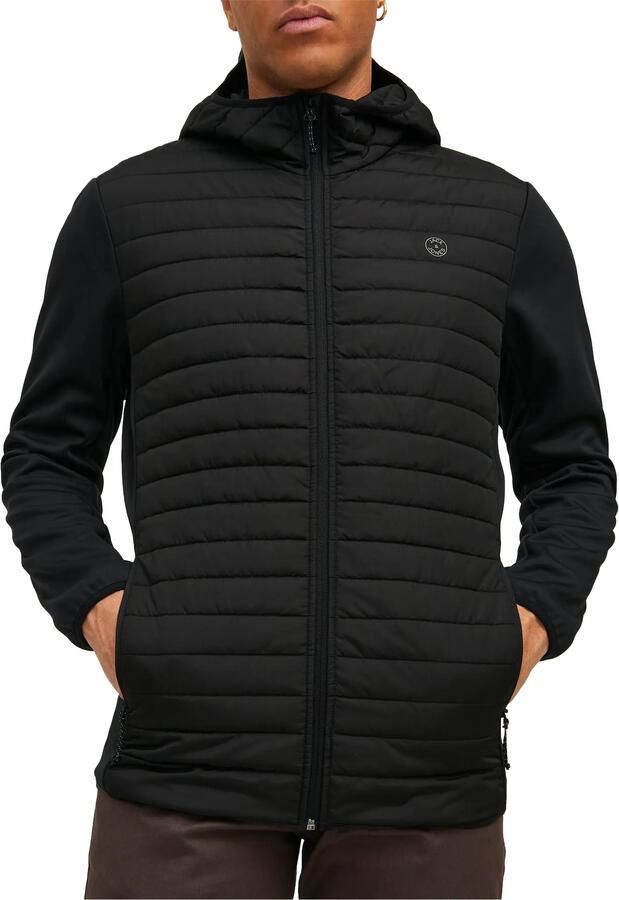 Jack & Jones Gewatteerde jas JJEMULTI met capuchon en voering effen modieus regular fit polyester - Foto 10