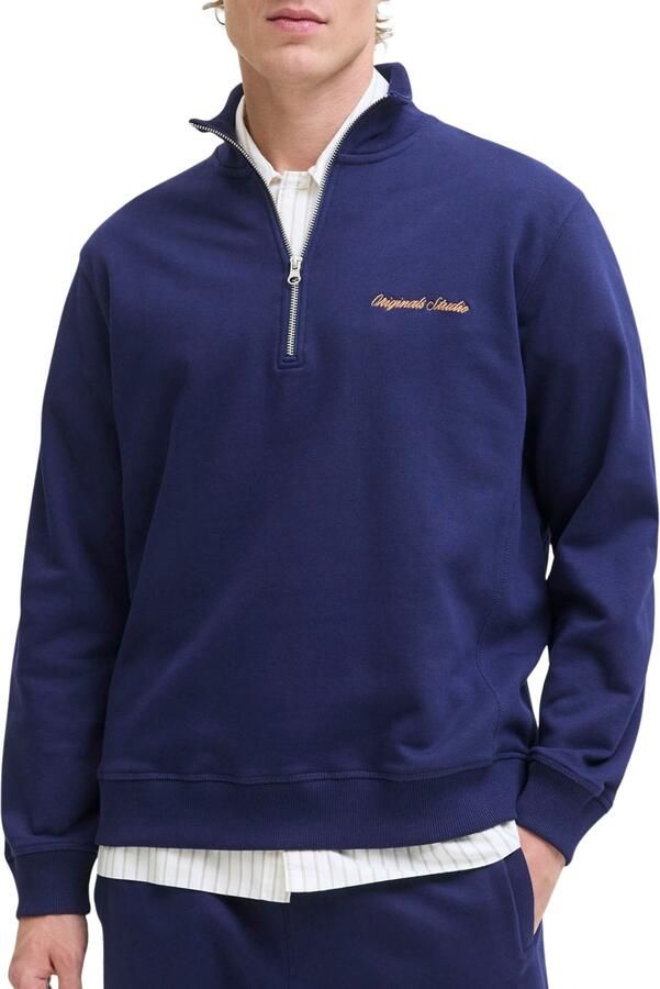 Jack & jones Sweatshirt met schipperskraag en labelstitching - Foto 13