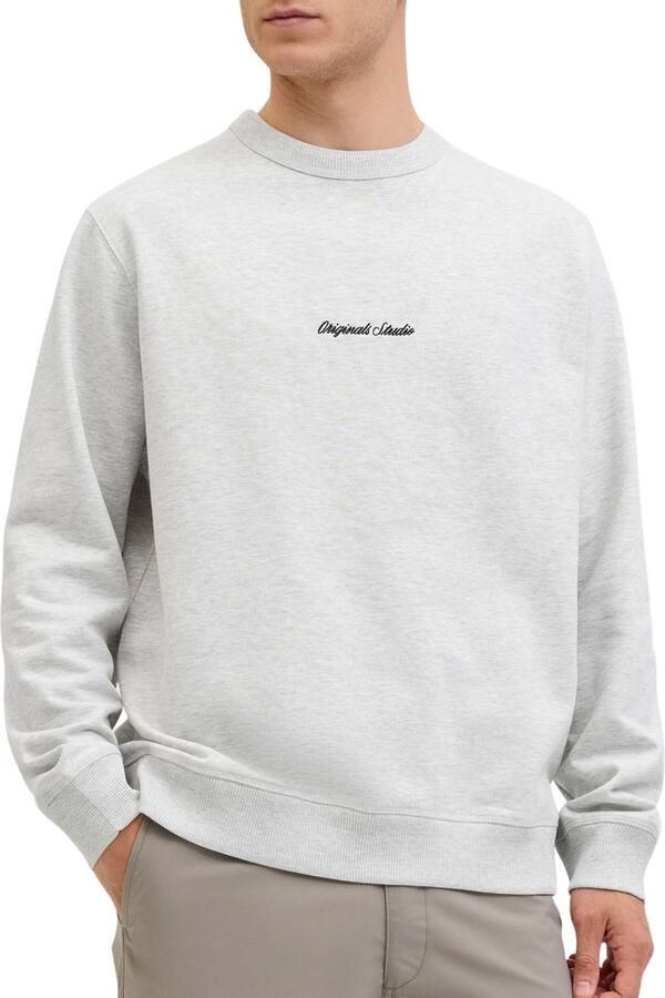 Jack & jones Sweatshirt met ronde hals en labelstitching - Foto 8