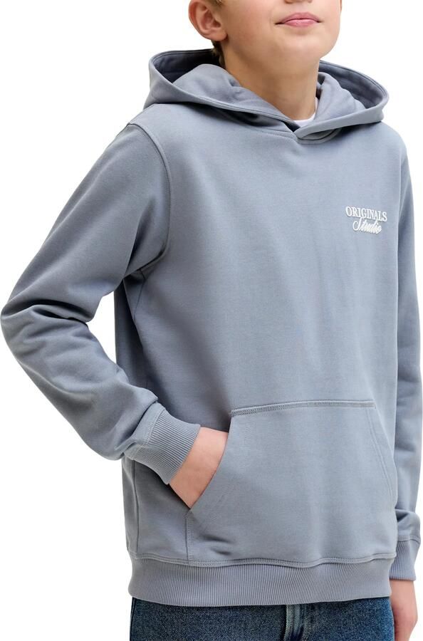 JACK & JONES JUNIOR hoodie met backprint lichtblauw - Foto 4