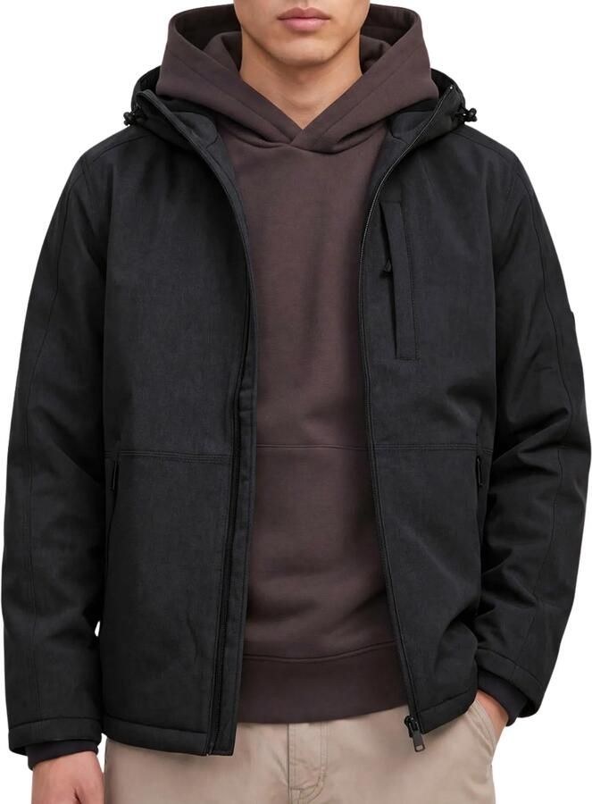 JACK & JONES ESSENTIALS winterjas zwart
