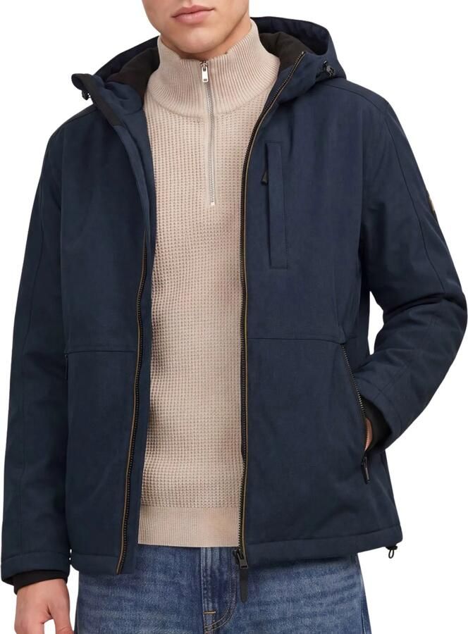 JACK & JONES ESSENTIALS winterjas donkerblauw