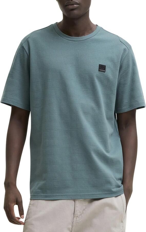 Jack & jones Puffer Crew Neck SS Structured Shirt Heren - Foto 4