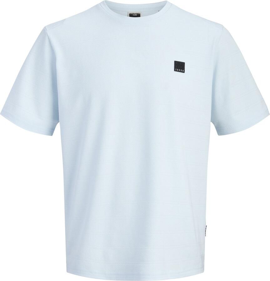 Jack & jones Puffer Crew Neck SS Structured Shirt Heren